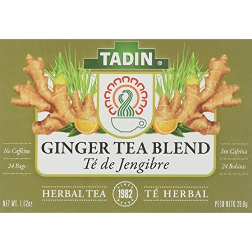 Tadin Herb And Tea Caffeine Free Ginger Root, 24 Count Pack Of 6