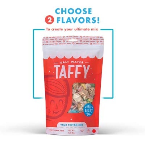 Taffy Shop Create A 1/2 Pound Bag Of Assorted Saltwater Taffy--C