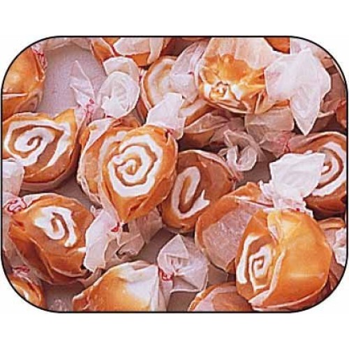 Caramel Swirl Gourmet Salt Water Taffy 1 Pound Bag By Taffy Town