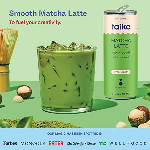 Taika Matcha Latte - Ready to Drink Hot & Cold Brew Matcha Latte...