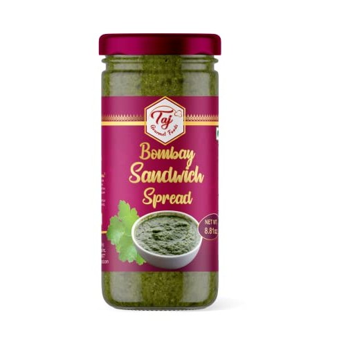 TAJ Bombay Sandwich Spread, Fresh Green Chutney with Mint & Cori...