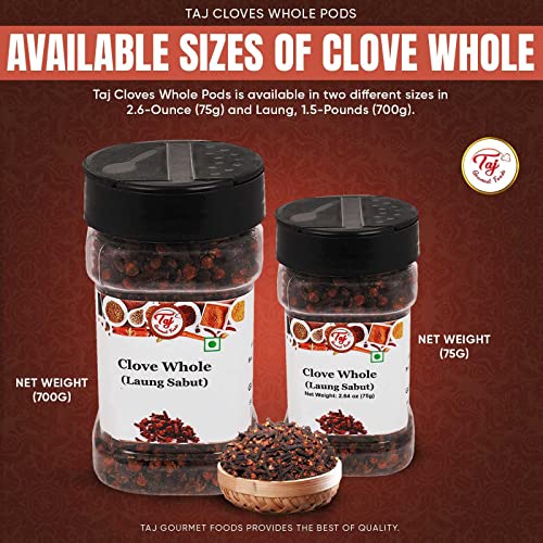 Taj Premium Indian Cloves Whole Pods, Laung, 3.5-Ounce