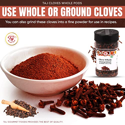 Taj Premium Indian Cloves Whole Pods, Laung, 3.5-Ounce