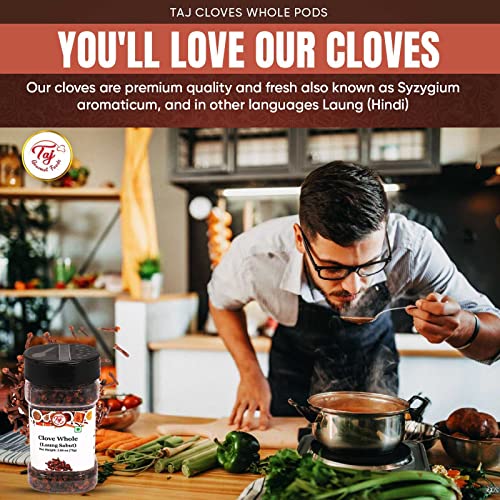 Taj Premium Indian Cloves Whole Pods, Laung, 3.5-Ounce