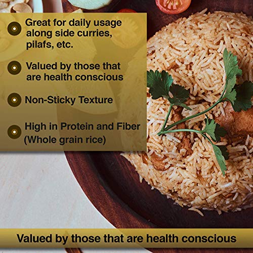 Taj Gourmet Brown Basmati Rice, Naturally Aged, 10-Pounds
