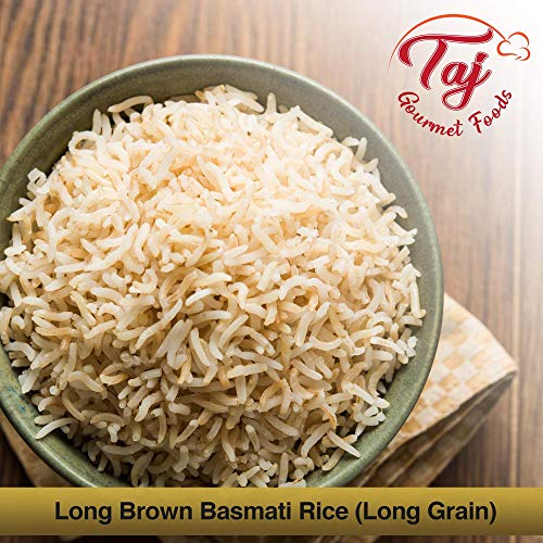 Taj Gourmet Brown Basmati Rice, Naturally Aged, 5-Pounds Reseal