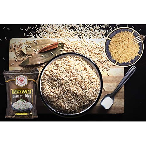 Taj Gourmet Brown Basmati Rice, Naturally Aged, 5-Pounds Reseal