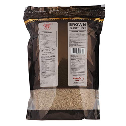 Taj Gourmet Brown Basmati Rice, Naturally Aged, 5-Pounds Reseal