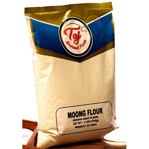 Taj Premium Indian Moong Mogar Flour, 4-Pounds