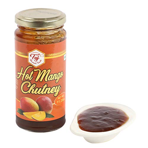 TAJ Gourmet Hot Mango Chutney, Spicy, 320g 11.2oz