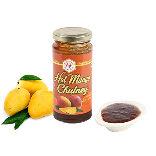 TAJ Gourmet Hot Mango Chutney, Spicy, 320g 11.2oz