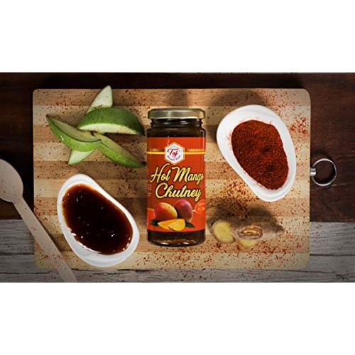 TAJ Gourmet Hot Mango Chutney, Spicy, 320g 11.2oz