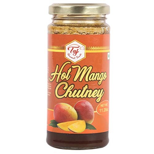 TAJ Gourmet Hot Mango Chutney, Spicy, 320g 11.2oz