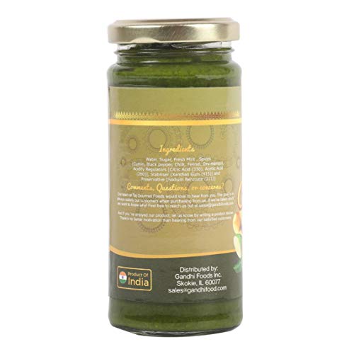 TAJ Gourmet Mint Chutney, 250g 8.8oz
