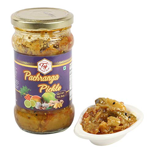 Taj Gourmet Pachranga Pickle, Achar Pachranga, 300G 10.5Oz