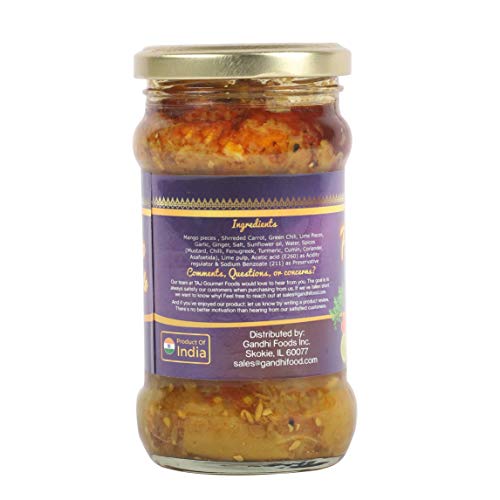 Taj Gourmet Pachranga Pickle, Achar Pachranga, 300G 10.5Oz