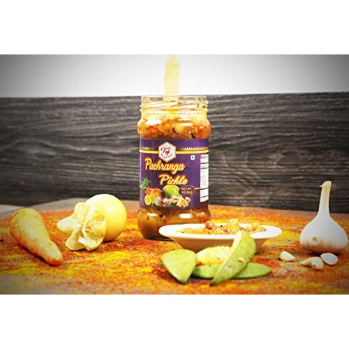 Taj Gourmet Pachranga Pickle, Achar Pachranga, 300G 10.5Oz