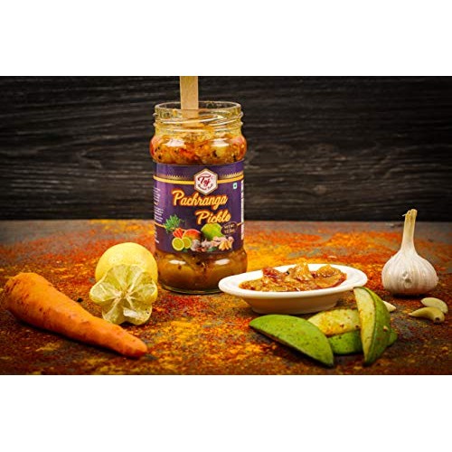 Taj Gourmet Pachranga Pickle, Achar Pachranga, 300G 10.5Oz