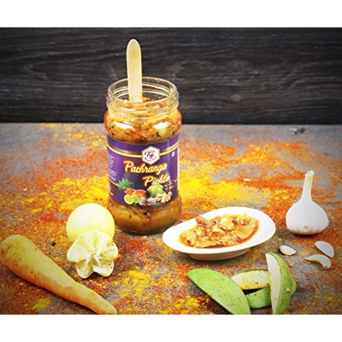 Taj Gourmet Pachranga Pickle, Achar Pachranga, 300G 10.5Oz