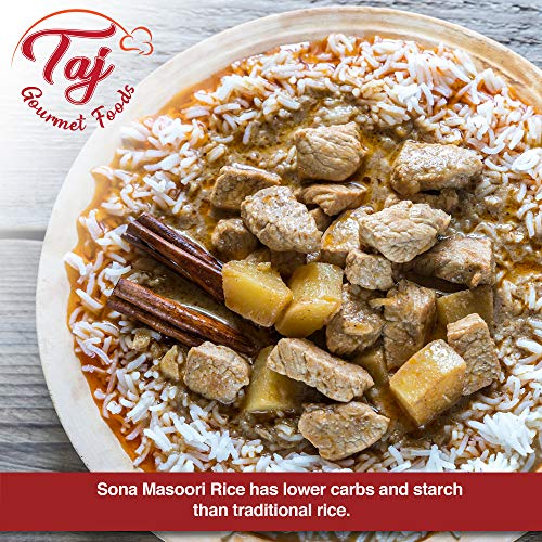 Taj Gourmet Sona Masoori Rice, 10-Pounds