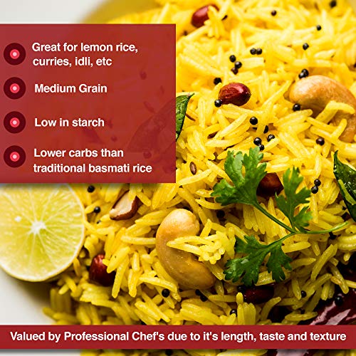 Taj Gourmet Sona Masoori Rice, 10-Pounds