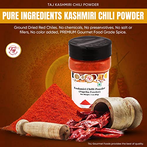 TAJ Kashmiri Chili Powder, Deggi Mirch, Lal Mirch, Chilly Powde...