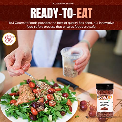 Taj Premium Indian Alsi Flax Seeds Linseed, 10.5 Ounce