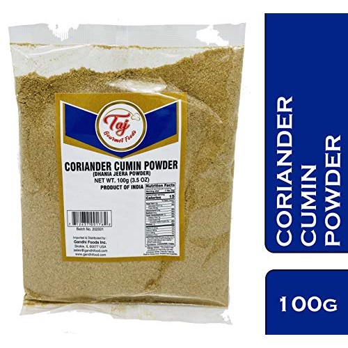 Taj Premium Indian Coriander Cumin Powder Dhania Jeera Powder,