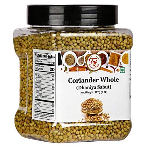 Taj Premium Indian Coriander Seeds, Dhania, Coriander Whole,