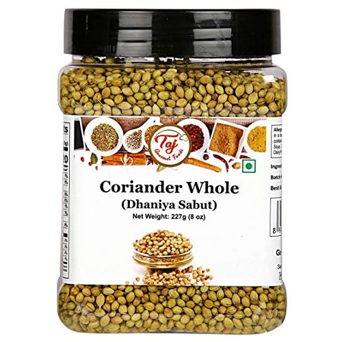 Taj Premium Indian Coriander Seeds, Dhania, Coriander Whole,