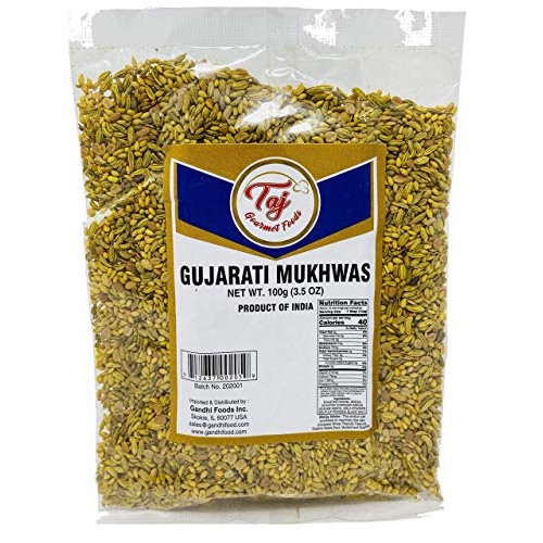 Taj Premium Indian Gujarati Mukhwas Mouth Freshener, Digestive