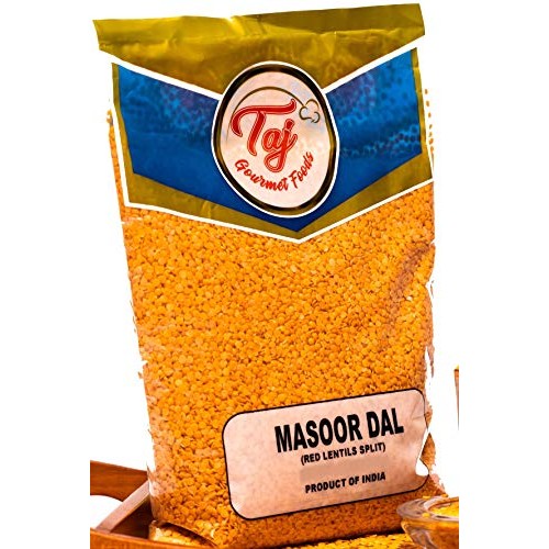 Taj Premium Indian Masoor Dal, Red Lentils 2-Pounds