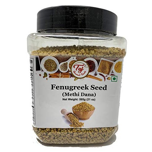 Taj Premium Indian Methi Seeds, Fenugreek Seeds, Trigonella Foen