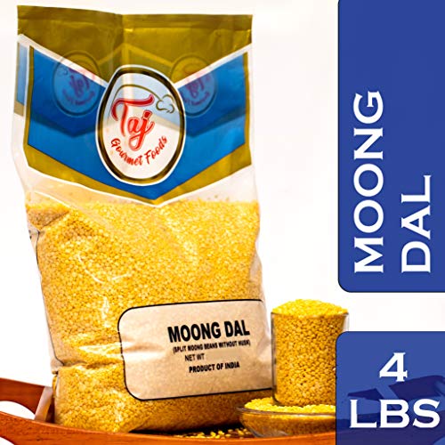 Taj Premium Indian Moong Dal Mung Lentils 4-Pounds