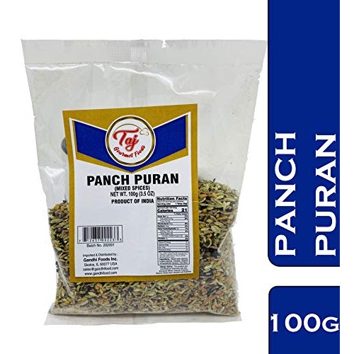 Taj Premium Indian Panch Puran 5 Spice Blend, 3.5-Ounce