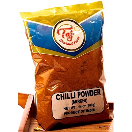 TAJ Premium Indian Red Chilli Powder Fine, 14-Ounce