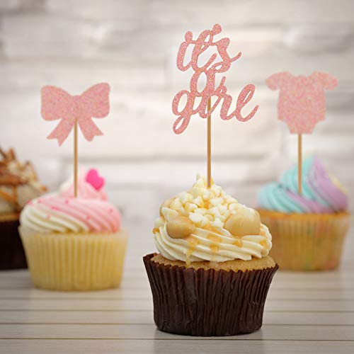 Tajiaa 48 Pcs Cupcake Toppers Baby Jumpsuits Cupcake Picks For B