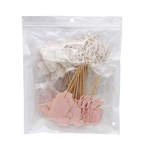 Tajiaa 48 Pcs Cupcake Toppers Baby Jumpsuits Cupcake Picks For B
