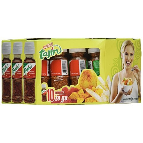 Tajin Seasoning With Lime 10 Minis To Go, 10/.35 Oz. Bottles By