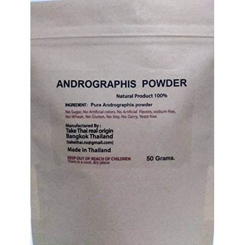 Take Thai Real Origin :Andrographis Powder 100% Pure 50Grams