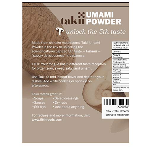 Takii Umami Powder By Fifth Foods - 3.5 Ounce Bag 6 -Pack