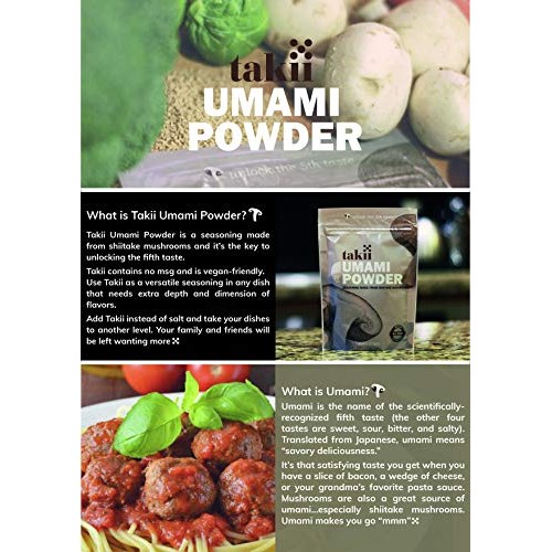 Takii Umami Powder, Magic Shiitake Mushroom Seasoning, Add Insta