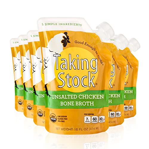 Taking Stock Unsalted Chicken Bone Broth | Organic, Bpa Free, G