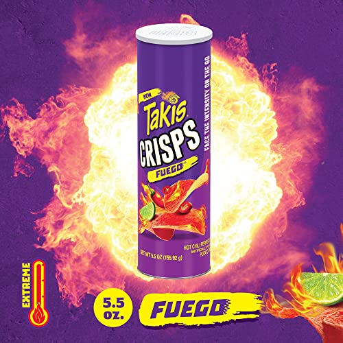 Takis Potato Crisp Fuego Flavor Canister, 5.5 Oz, 15 Count