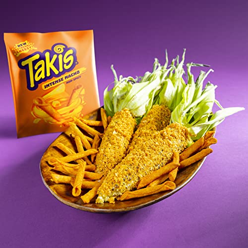 Takis Rolls Intense Nacho, Nacho Cheese Flavored Rolled Cheesy T...