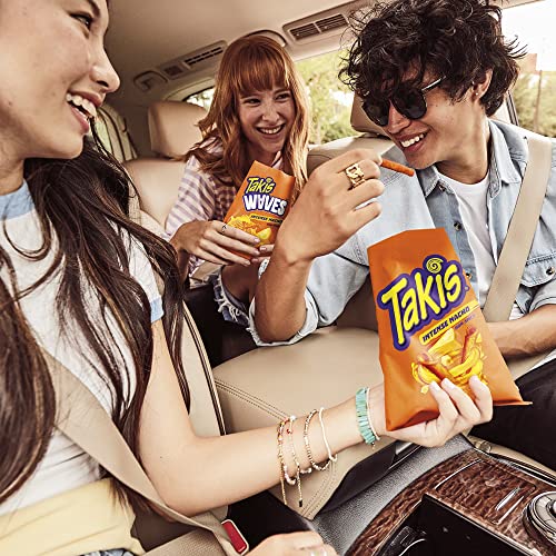 Takis Rolls Intense Nacho, Nacho Cheese Flavored Rolled Cheesy T...