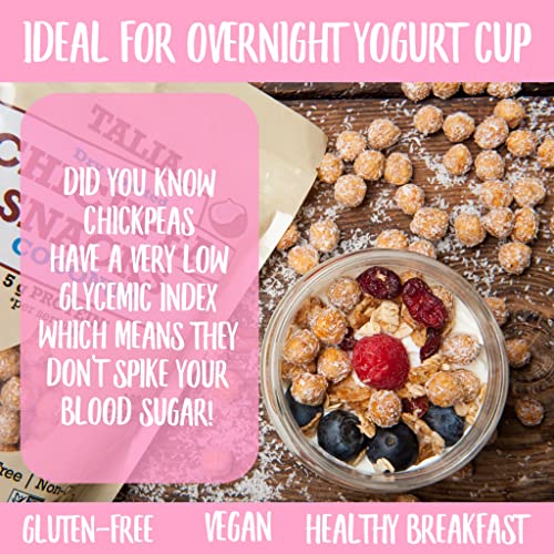 Talia Dry Roasted Chickpea Healthy Snacks, Sweet Coconut, Vegan,...