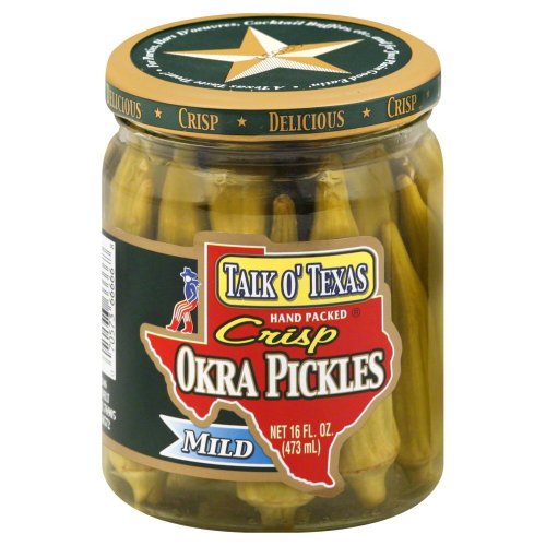 Talk O Texas Okra Mild Pickles, 16 Oz Pack Of 3