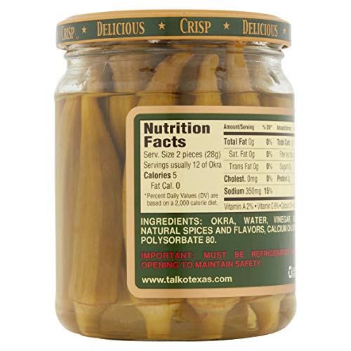 Talk O Texas Okra Pickled Mild 2 Count Pack Of 2