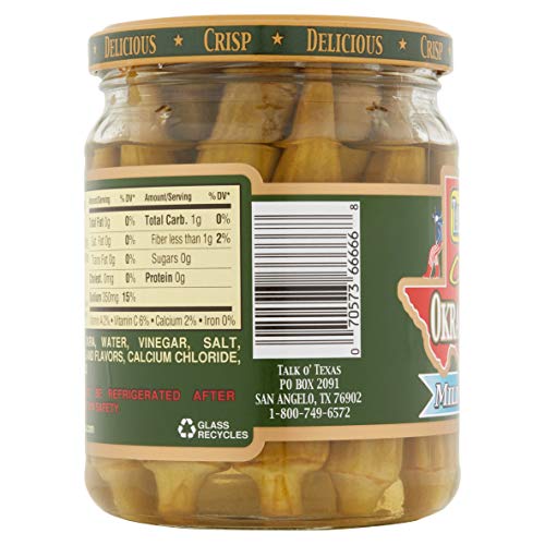 Talk O Texas Okra Pickled Mild 2 Count Pack Of 2